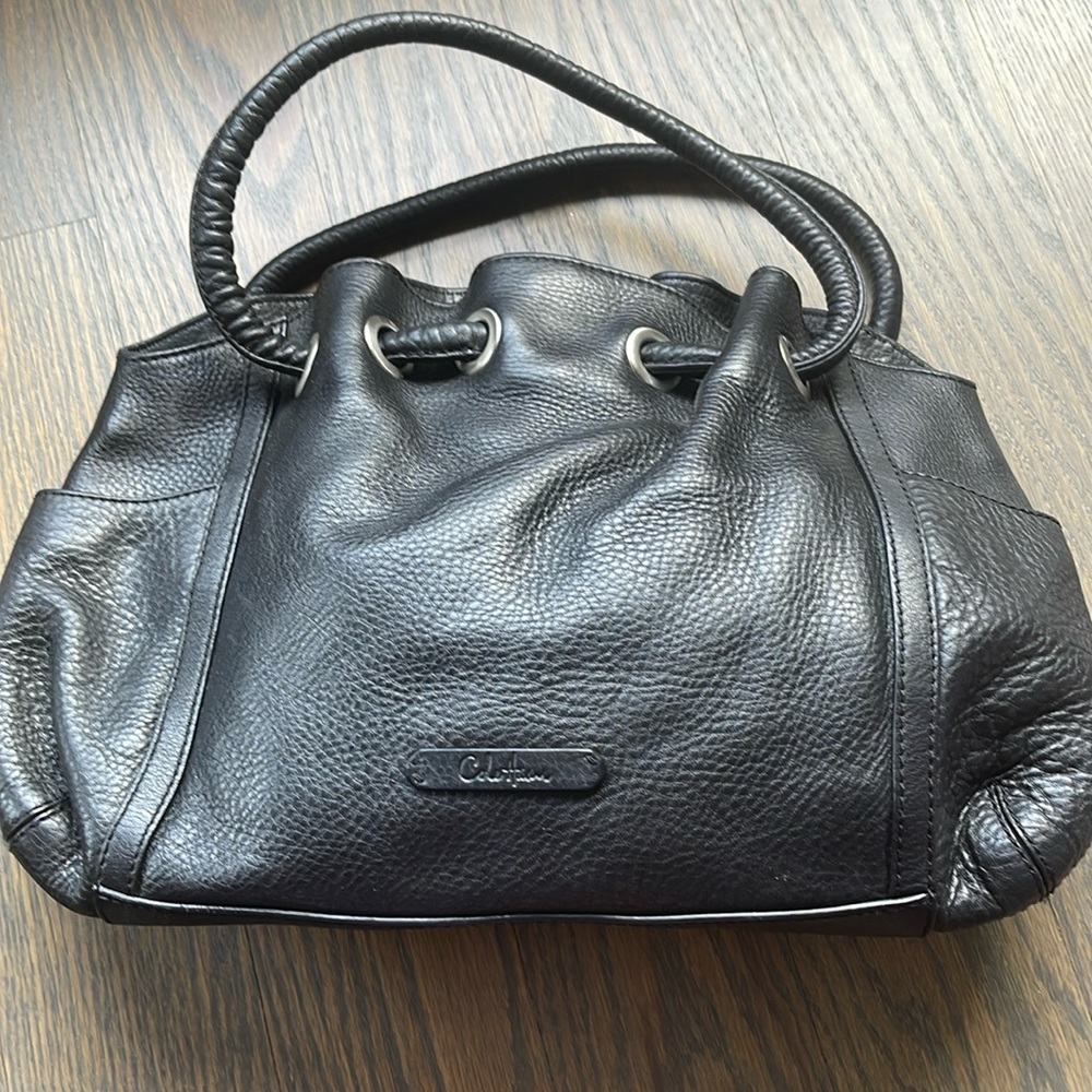 Women’s Cole Haan Shoulder Bag Black Pebble Grain Leather